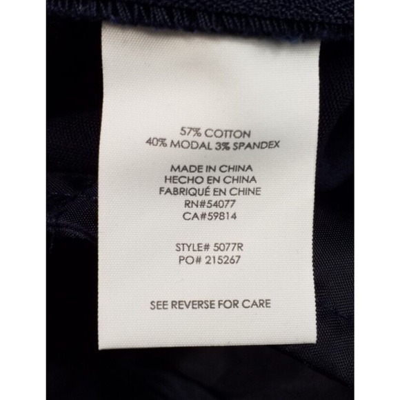 Cabi Womens Mariner Trouser Pants Flared Leg Side Zip Blue Style 5077R Size 2 - Picture 6 of 7